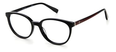 Premium Women Pierre Cardin Eyeglasses: P.C.8496 - Black - SpecSMART Eye Clinic (Diagonal View)